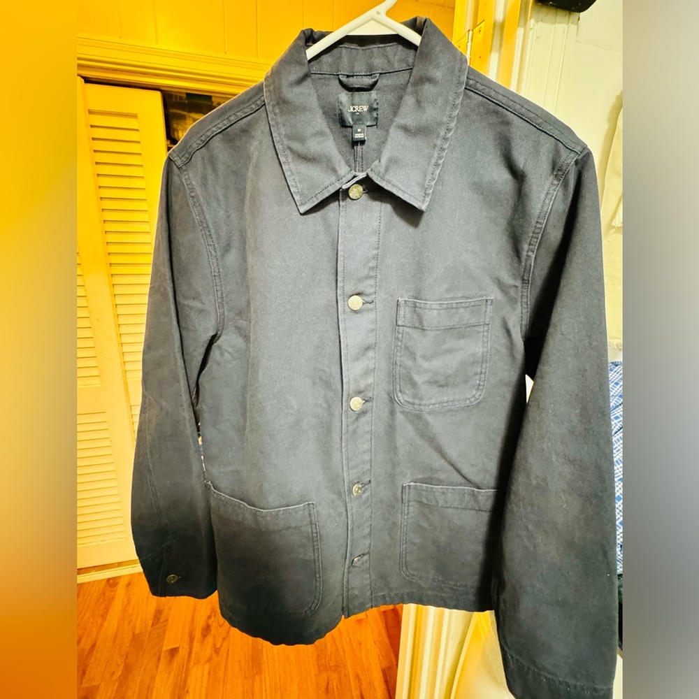 J.Crew Men’s Cotton Chore Jacket / Shirt Jacket – Navy – Size M – NWT
